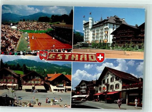 3780 Gstaad - Tennisplatz Verkehrsbüro Restaurant Olden