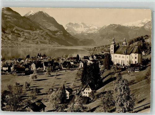 6060 Sarnen Foto AK Kirchhofen Kirche