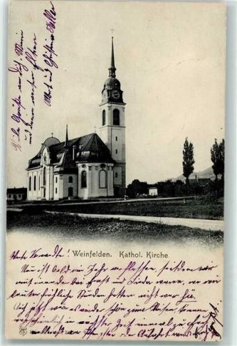 8570 Weinfelden 1904 - Kath. Kirche