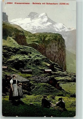 Scheerhorn Berg - Klausenstrasse mit Balmalp