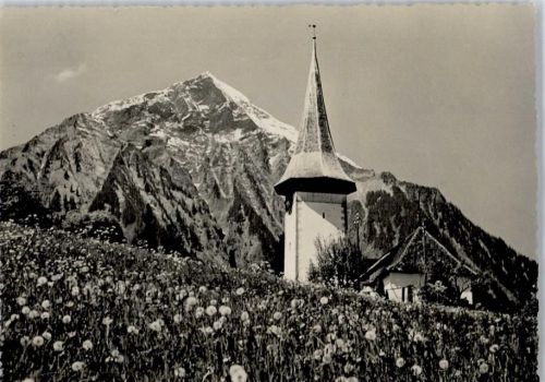 3703 Aeschi b. Spiez - Kirche, Niesen