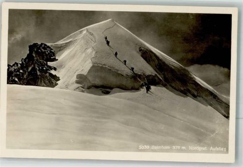 Balmhorn Winter Balmhorn Nordgrat Aufstieg