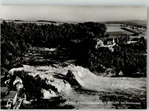 8212 Neuhausen am Rheinfall Gebrauchsspuren Fliegeraufnahme