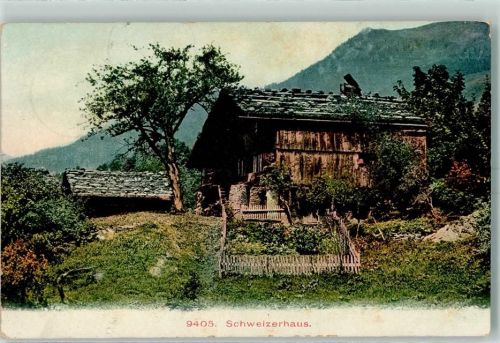 3800 Unterseen 1907 - Schweizerhaus Ort lt. Stempel