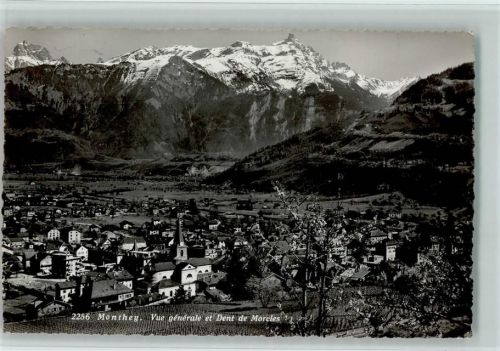 1870 Monthey - Panoramaansicht