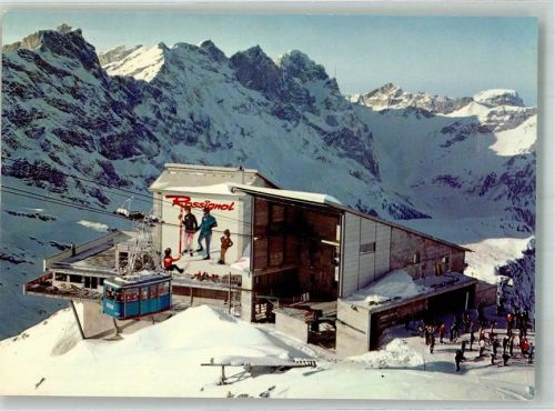 Titlis BE Winter Seilbahn Titlis Gasthaus Imbiss-Buffet