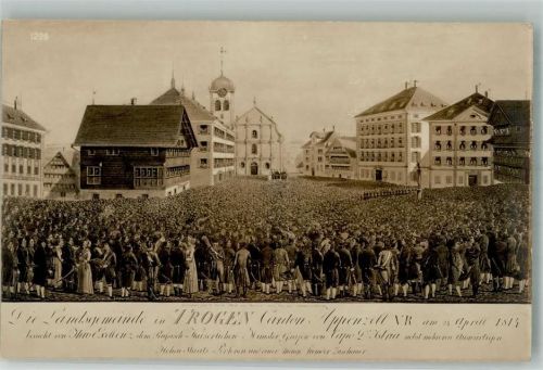 9043 Trogen Foto AK Landsgemeide 1814