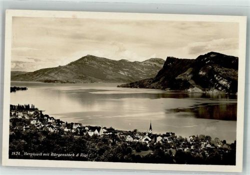 6052 Hergiswil NW 1934 Foto AK Bürgenstock