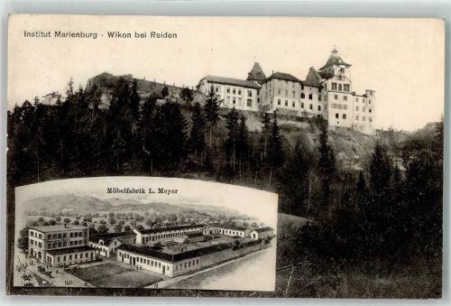 4806 Wikon 1912 - Institut Marienburg Möbelfabrik L. Meyer
