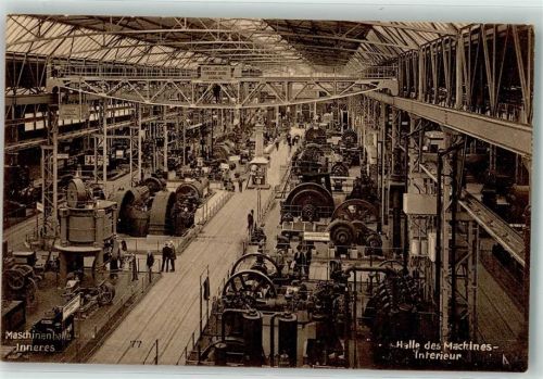 3000 Bern Berne - Landesausstellung 1914 Nr. 77 Maschinenhalle Ausstellungsstempel