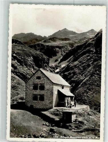 Basòdino 1936 Foto AK Hüttenstempel