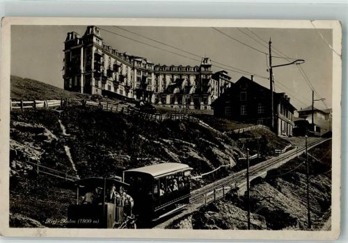 Rigi Kulm Gebrauchsspuren Bergbahn Hotel