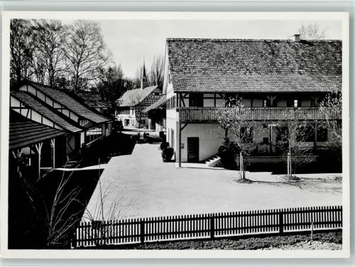 1939 Foto AK LandesLA 603 Ausstellung 1939 - Riesbach : Dörfli mit Gemeindehaus