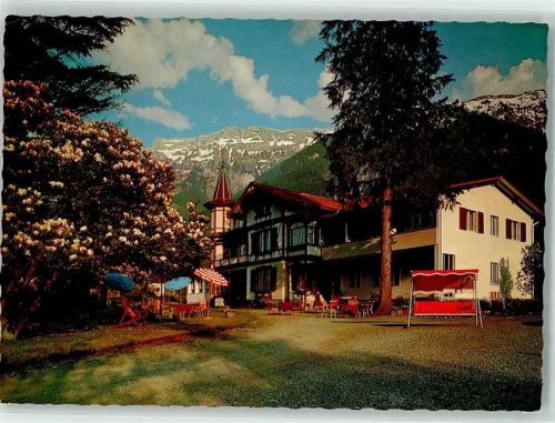 3806 Bönigen b. Interlaken Gebrauchsspuren Hotel Restaurant Schlössli