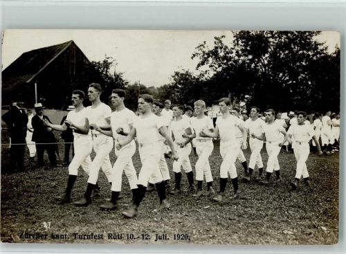 8000 Zürich - Turnfest Rüti 1920 AK