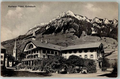 6162 Entlebuch 1913 Foto AK Kurhaus Flühli