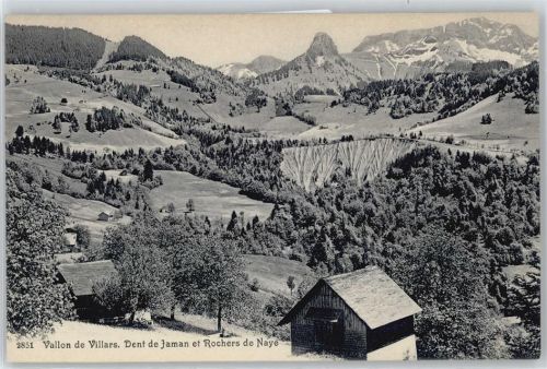 1884 Villars-sur-Ollon - Vallon de Villars, Dent de Jaman, Rochers de Naye AKU1