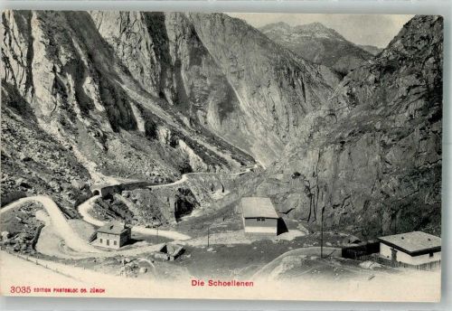 Schöllenen Foto AK Die Schöllenen