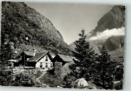 Surenen 1964 Foto AK Niedersurenen Gasthaus Alpenrösli