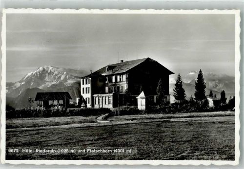 3987 Riederalp Foto AK Hotel
