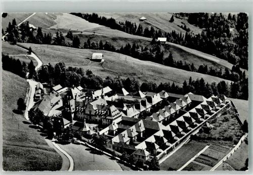 1654 La Valsainte Cerniat FR Foto AK Fliegeraufnahme Charteuse de la Valsainte