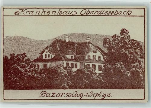 3672 Oberdiessbach 1913 - Krankenhaus Bazar
