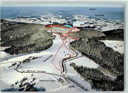 6340 Baar Winter Sportplatz Gasthaus Gottschlkenberg Vogelschau