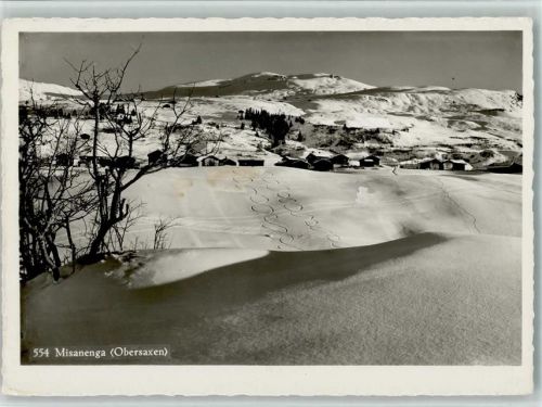 7133 Obersaxen Affeier - Blick nach Misanenga Winteraufnahme
