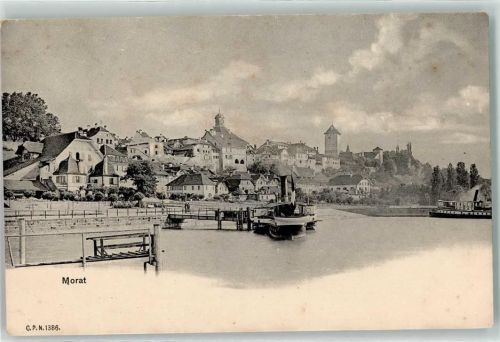 3280 Murten Morat - Dampfer Turm Schloss