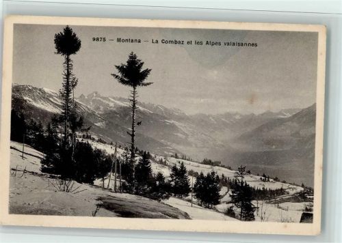 3963 Montana - La Combaz et les Alpes Valaisannes Winter