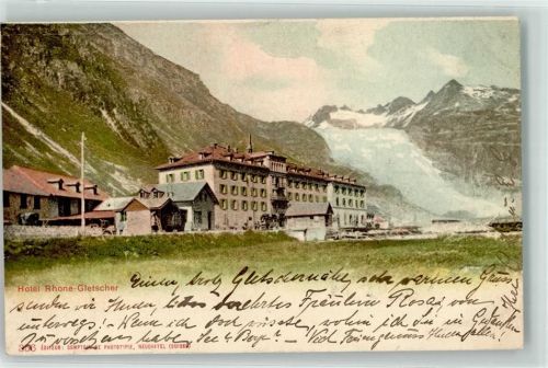 Rhonegletscher 1901 - Hotel