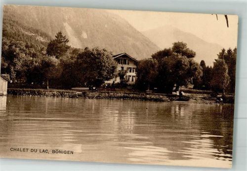 3806 Bönigen b. Interlaken 1936 Foto AK Hotel Chalet du Lac