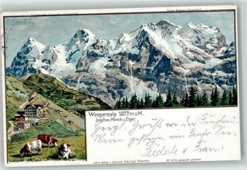 Wengernalp 1901 - Eiger Mönch Jungfrau