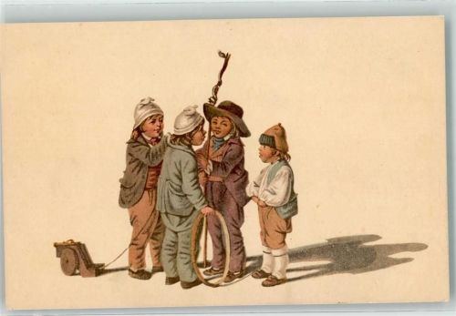 Basel Bâle Wichtelmännchen von Gottfried Mind Pro Juventute Schweiz