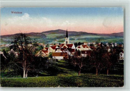 8620 Wetzikon ZH 1925 - Nr. 16612 Verlag Guggenheim , Vue generale, gute Erhaltung AK