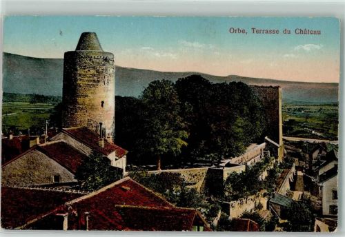 1350 Orbe Gebrauchsspuren Terrasse du Chateau