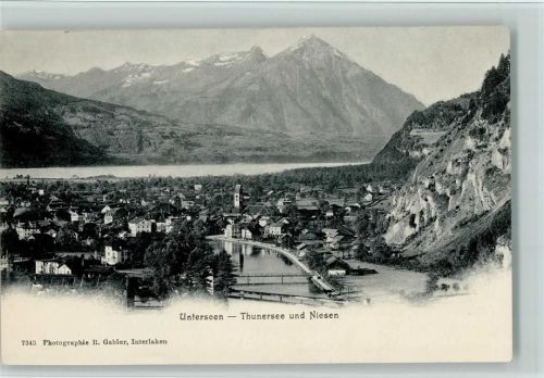 3800 Unterseen - Thunersee und Niesen