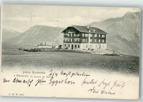 3987 Riederalp 1903 - Hotel