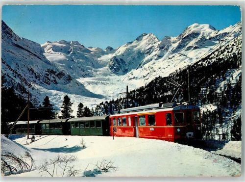 Bernina - Bahn Berninagruppe Winter