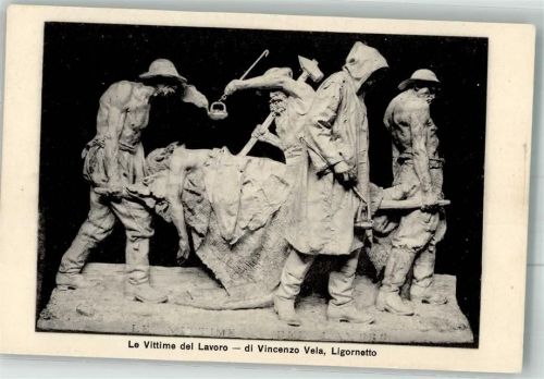 6780 Airolo Foto AK Denkmal Le Vittime del Lavoro