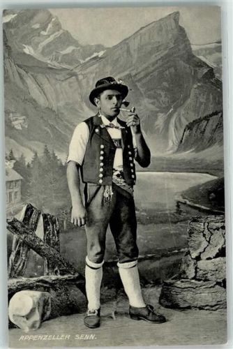 9050 Appenzell - Pfeifenraucher