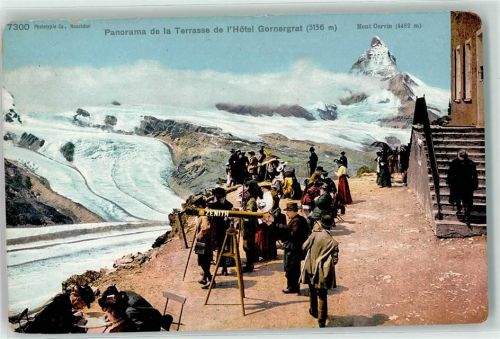 Gornergrat - Matterhorn Gornergrat Terrasse Touristen