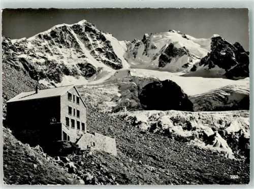 Chamanna da Tschierva Tschiervahütte - Piz Bernina Scerscen Hüttenstempel