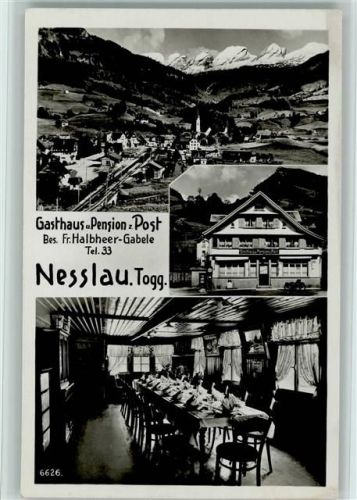 9650 Nesslau - Gasthaus Pension Zur Post
