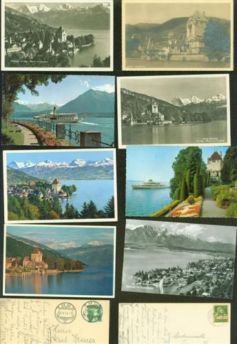 3653 Oberhofen am Thunersee Posten 21 bis 100 AK Lot miot 25 AK