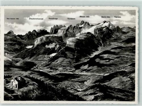 9056 Gais - Alpstein aus der Vogelschau