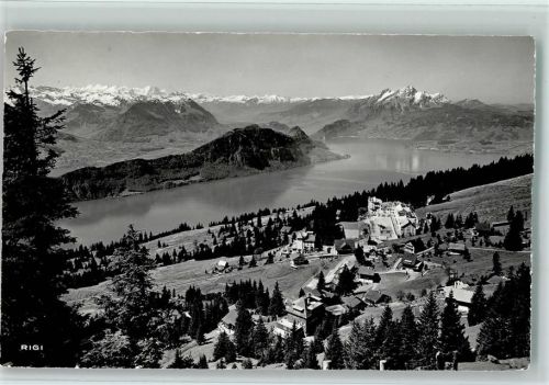 6356 Rigi Kaltbad - mit Berner Alpen Bürgenstock und Pilatus