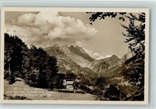 1865 Les Diablerets Ormont-Dessus - Alpes Vaudoises Vue sur les Diablerets depuis le Chalet Grétillat