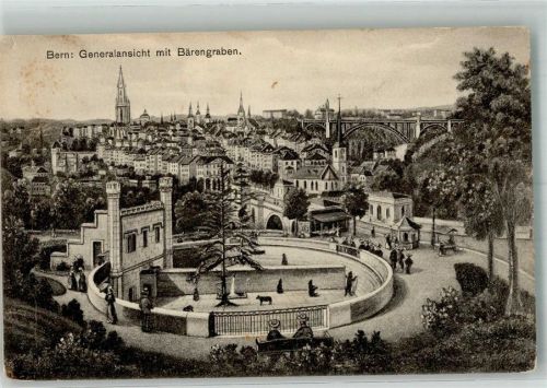 3000 Bern Berne Foto AK Bärengraben