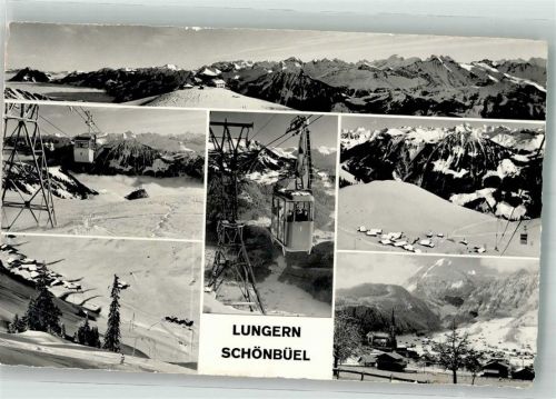 6078 Lungern 1967 Winter SeilbahnSchönbüel